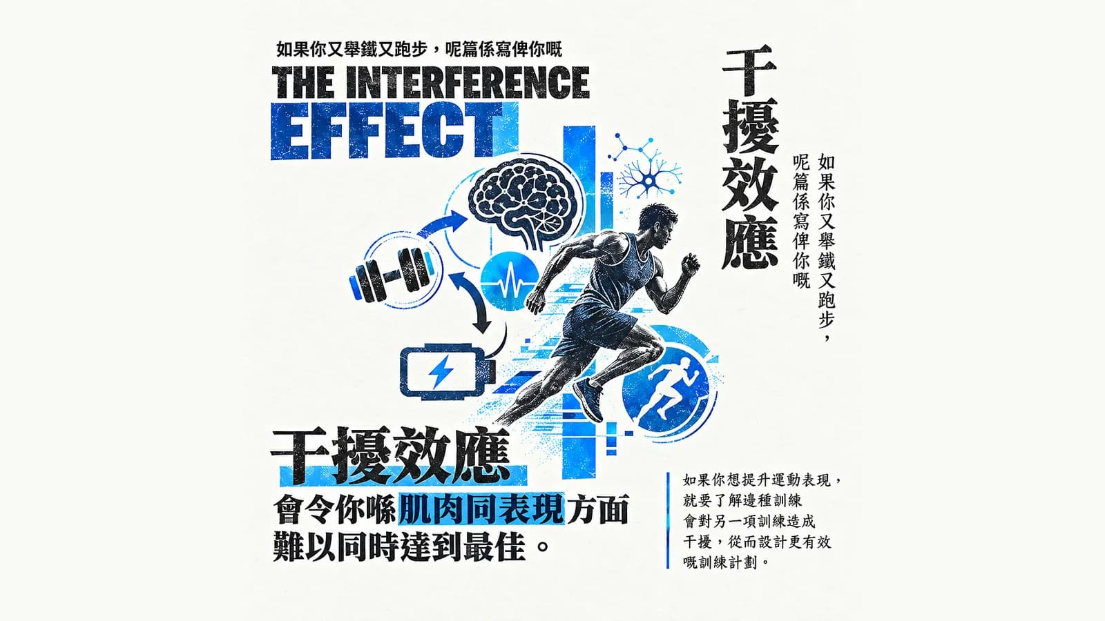 干擾效應（Interference Effect）係咩？又舉鐵又跑步，點樣兩邊都進步